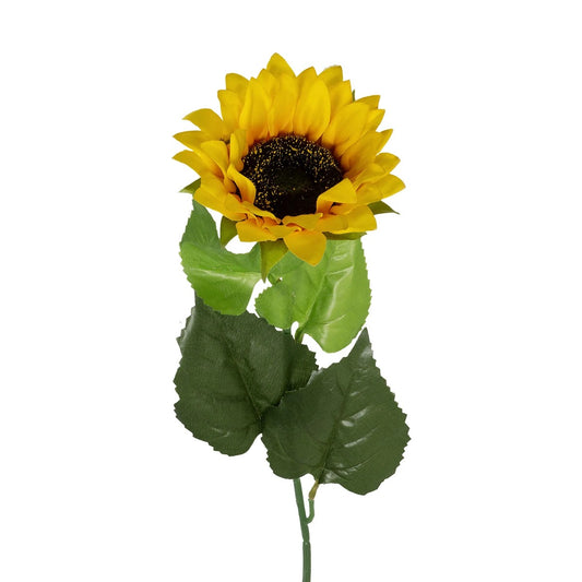 YELLOW SUNFLOWER BRANCH 21381 Τεχνητό Διακοσμητικό Κλαδί Ηλιοτρόπιο Κίτρινο Y62cm