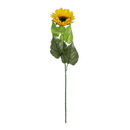 YELLOW SUNFLOWER BRANCH 21381 Τεχνητό Διακοσμητικό Κλαδί Ηλιοτρόπιο Κίτρινο Y62cm