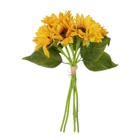 YELLOW SUNFLOWER BRANCH 21385 Τεχνητό Διακοσμητικό Μπουκέτο Ηλιοτρόπιο Κίτρινο Y36cm