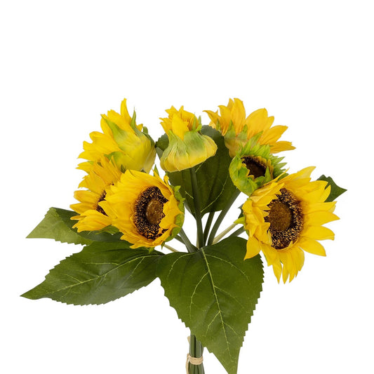 YELLOW SUNFLOWER BRANCH 21386 Τεχνητό Διακοσμητικό Μπουκέτο Ηλιοτρόπιο Κίτρινο Y37cm
