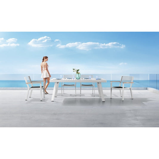 York/D7 Dining Set Λευκό