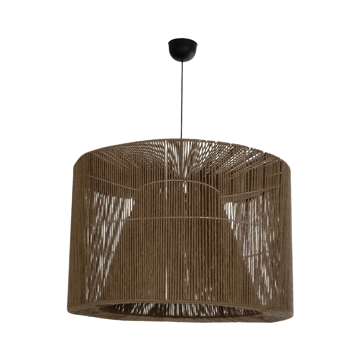 ZYLINDER 205-0023 Boho Κρεμαστό Φωτιστικό Οροφής με Ντουί 1 x E27 AC 220-240V IP20 - Καφέ - M80 x Π80 x Υ51