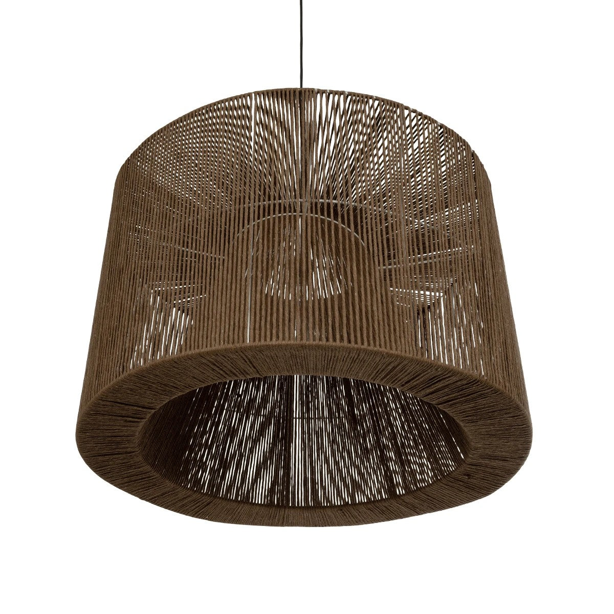 ZYLINDER 205-0023 Boho Κρεμαστό Φωτιστικό Οροφής με Ντουί 1 x E27 AC 220-240V IP20 - Καφέ - M80 x Π80 x Υ51