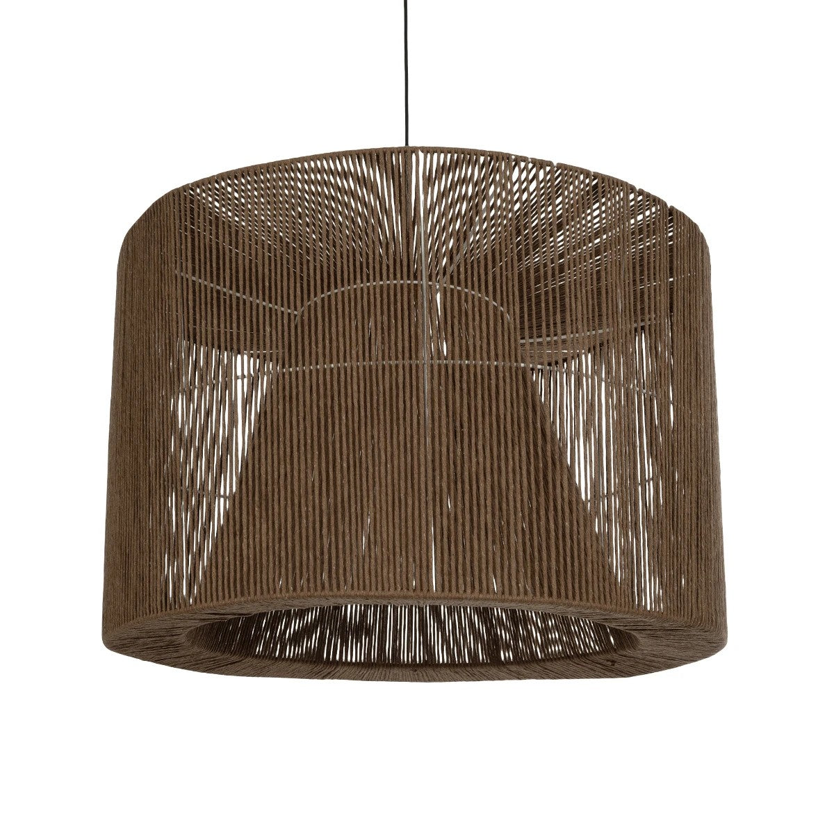 ZYLINDER 205-0023 Boho Κρεμαστό Φωτιστικό Οροφής με Ντουί 1 x E27 AC 220-240V IP20 - Καφέ - M80 x Π80 x Υ51
