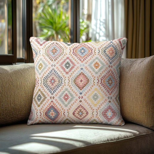 Μαξιλαροθήκη Στόφα Ινδικοί Ρόμβοι 45x45εκ