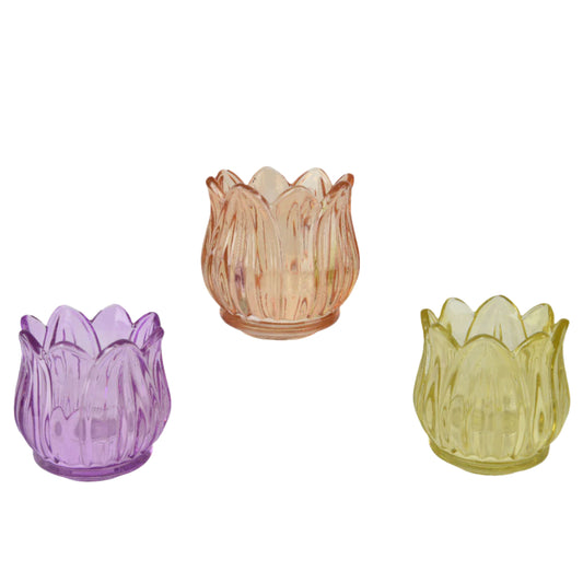 Κηροπήγιο Λουλούδι 7x7x7 Κίτρινο