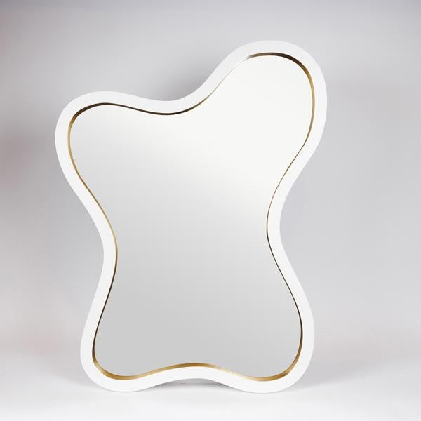 ΚΑΘΡΕΦΤΗΣ ΞΥΛΙΝΟΣ ΛΕΥΚΟΣ - ΧΡΥΣΟΣ 68.8x4.5x90.4