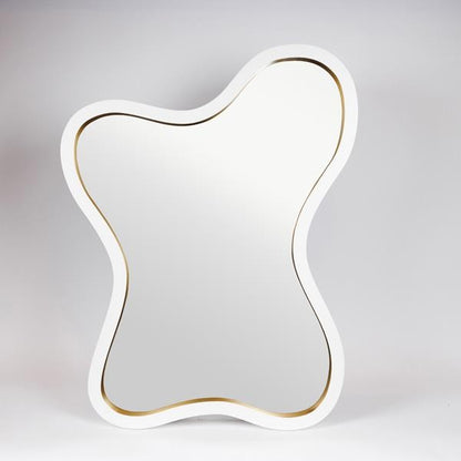 ΚΑΘΡΕΦΤΗΣ ΞΥΛΙΝΟΣ ΛΕΥΚΟΣ - ΧΡΥΣΟΣ 68.8x4.5x90.4