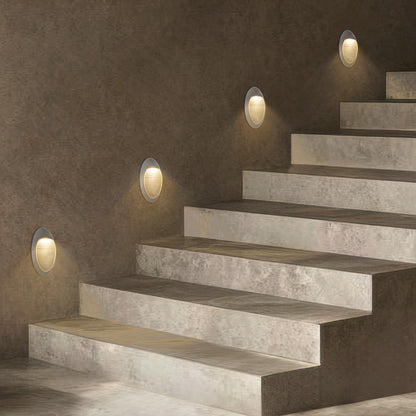 STEPART KLV-101-0102 Φωτιστικό Σκαλοπατιού / Διαδρόμου LED 3W 375lm 45° AC 220-240V Αδιάβροχο IP65 Θερμό Λευκό 2700K - Lumileds SMD Chip & TÜV SÜD Driver - Γκρι Ανθρακί Ματ - Μ13 x Π5.5 x Υ26