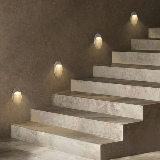 STEPART KLV-101-0102 Φωτιστικό Σκαλοπατιού / Διαδρόμου LED 3W 375lm 45° AC 220-240V Αδιάβροχο IP65 Θερμό Λευκό 2700K - Lumileds SMD Chip & TÜV SÜD Driver - Γκρι Ανθρακί Ματ - Μ13 x Π5.5 x Υ26