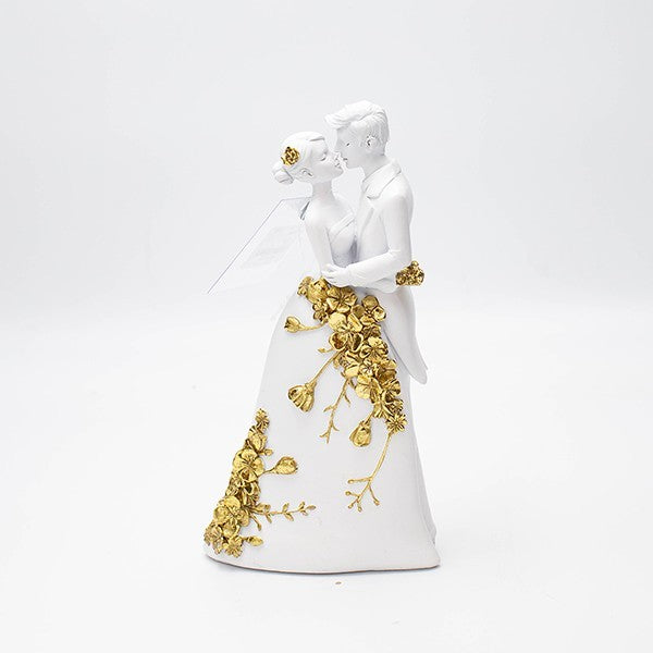 ΖΕΥΓΑΡΙ ΠΟΛΥΡΕΖΙΝ ΛΕΥΚΟ - ΧΡΥΣΟ 11.2x5x20