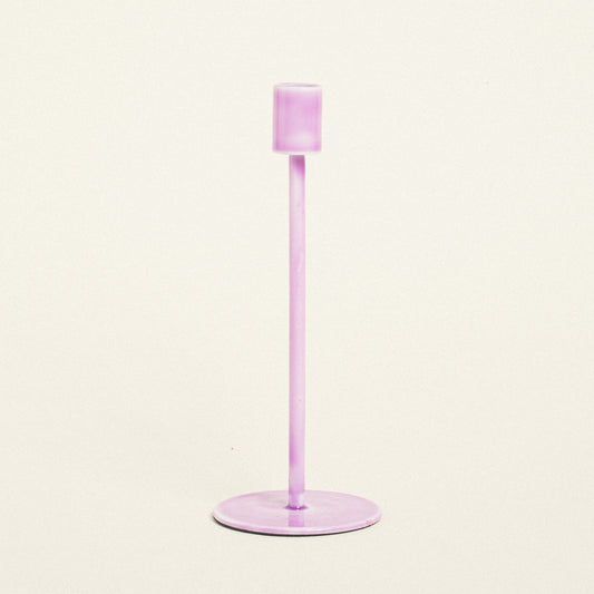 Μεταλλικό Κηροπήγιο Λιλά 23εκ