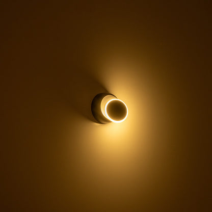 TSUKI 60675 Μοντέρνο Φωτιστικό Τοίχου - Απλίκα LED 5W 625lm 180° AC 220-240V Αδιάβροχο IP65 Θερμό Λευκό 2700K - Bridgelux COB Chip & TÜV SÜD Driver - Μαύρο Ματ - Μ14 x Π8.5 x Υ14