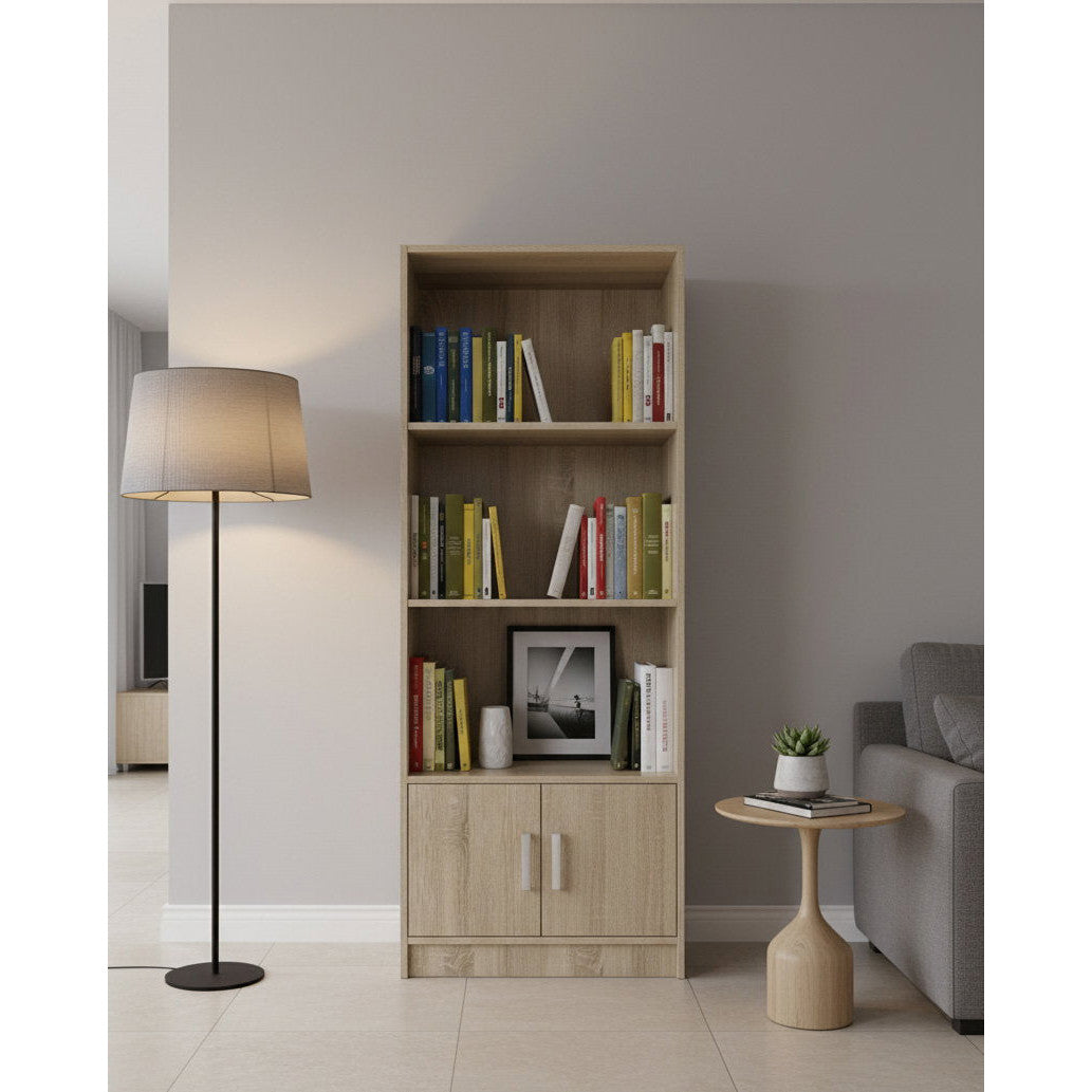 Eliot Bookshelf 3S 2D Natural 60x30x180