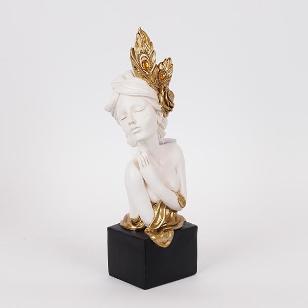 ΔΙΑΚΟΣΜΗΤΙΚΟ ΓΛΥΠΤΟ ΓΥΝΑΙΚΑ ΜΕ ΛΟΥΛΟΥΔΙ ΛΕΥΚΟ-ΧΡΥΣΟ 12x11x33.5