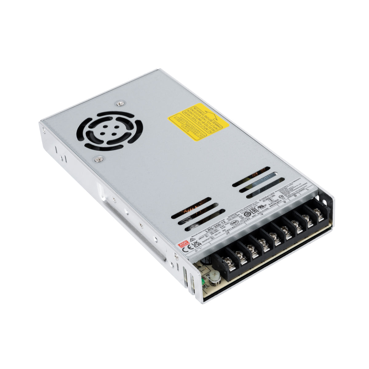 MEANWELL-LRS350-12 90784 Τροφοδοτικό/Μετασχηματιστής PELV 350W 29A DC 12V IP20 - AC 220-240V σε DC 12V / Ρυθμιζόμενo από DC 10.2V έως DC 13.8V - Μ21.5 x Π11.5 x Υ3