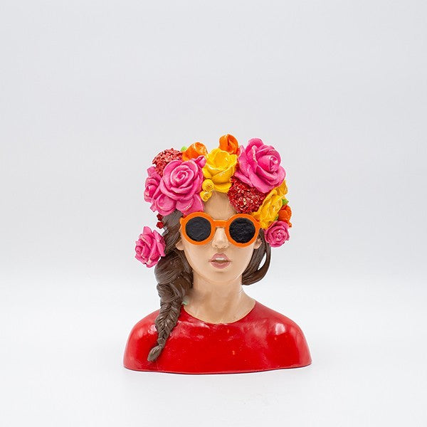 ΔΙΑΚΟΣΜΗΤΙΚΟ ΓΛΥΠΤΟ ΠΡΟΤΟΜΗ ΓΥΝΑΙΚΑΣ ΜΕ ΓΥΑΛΙΑ ΗΛΙΟΥ ΚΑΙ ΠΟΛΥΧΡΩΜΑ ΛΟΥΛΟΥΔΙΑ ΠΟΛΥΡΕΖΙΝ ΠΟΛΥΧΡΩΜΟ 17x10x21