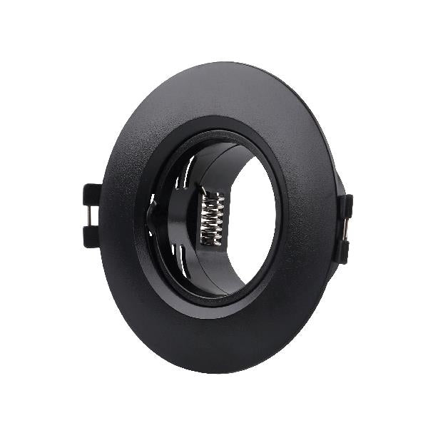 ΣΠΟΤ ΧΩΝΕΥΤΟ ΣΤΑΘΕΡΟ ΠΛΑΣΤΙΚΟ Φ90 GU10 ΜΑΥΡΟ