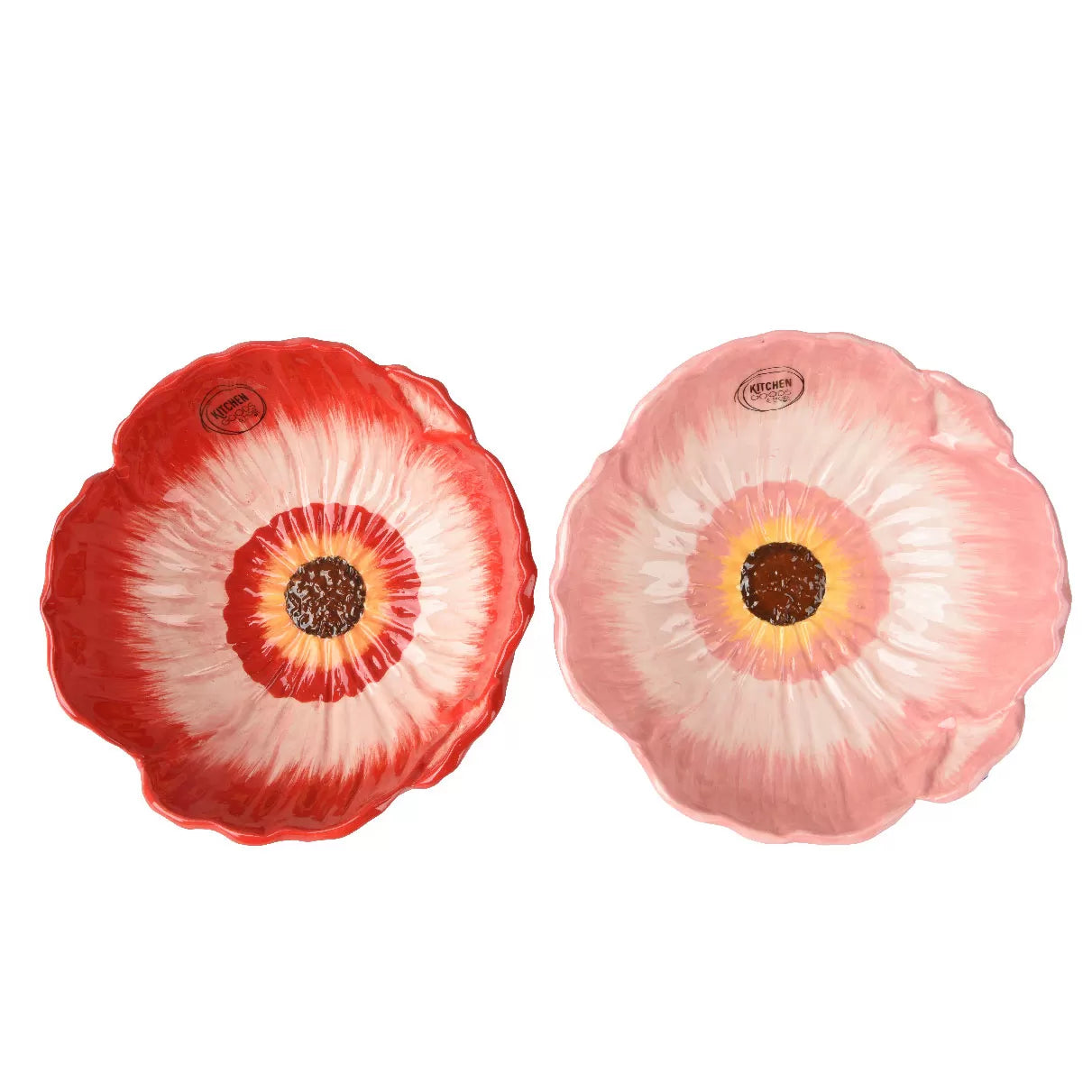 Μπωλ Κεραμικό Παπαρούνα 12x12x5 Κόκκινο