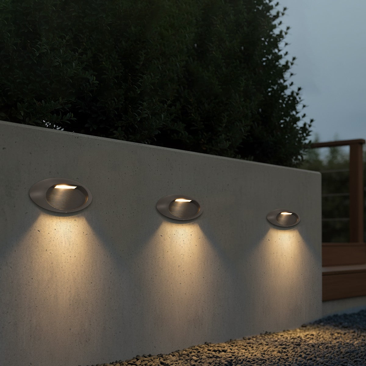 STEPART KLV-101-0099 Φωτιστικό Σκαλοπατιού / Διαδρόμου LED 3W 375lm 45° AC 220-240V Αδιάβροχο IP65 Θερμό Λευκό 2700K - Lumileds SMD Chip & TÜV SÜD Driver - Γκρι Ανθρακί Ματ - Μ26 x Π5.5 x Υ13