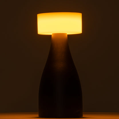 DOLLY 76470 Μοντέρνο Επιτραπέζιο Φωτιστικό Πορτατίφ LED 1.5W 105lm 120° DC 5V Επαναφορτιζόμενο με Μπαταρία Li-ion 1800mAh - Διακόπτη Αφής με 3 Εναλλαγές Φωτισμού CCT Θερμό - Φυσικό - Ψυχρό 1500K - 4500K - 6000K Dimmable - D9 x 21cm - Χρυσό