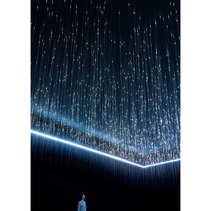 79624 Μηχανή Οπτικής Ίνας Μονής Κεφαλής - Fiber Optic Light Machine Single Head LED 45W AC 220-240V με Ασύρματο Χειριστήριο RF 2.4Ghz Μ29 x Π20 x Υ8.5cm RGBW