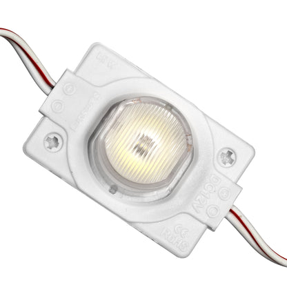 MODULICO 73708 Module LED 1.5W 180lm 120° DC 12V Αδιάβροχο IP65 1 x SMD3030 Chip Ψυχρό Λευκό 6000K Dimmable - Μ4 x Π3 x Υ1 - Πακέτο 20 Τεμαχίων