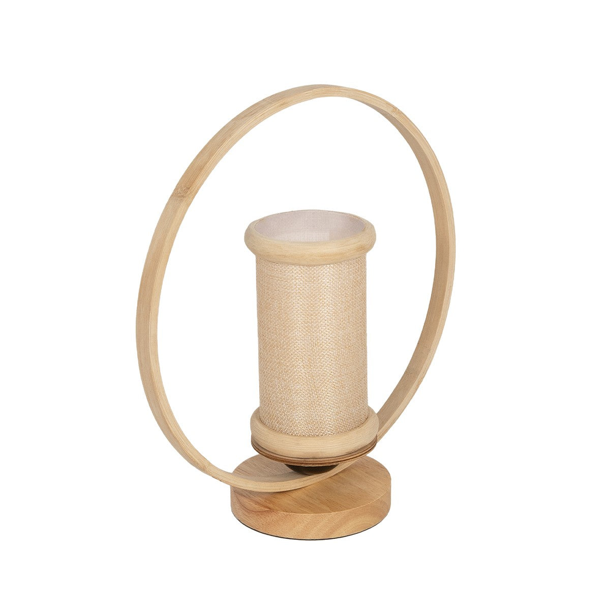 TULUMKO 02007 Boho Table Lamp Portable with Socket 1 x E27 AC 220-240V IP20 - Beige - L30 x W12 x H32