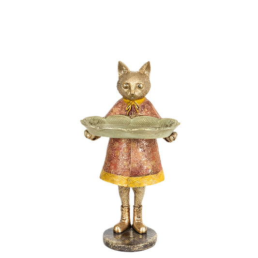 ΔΙΑΚΟΣΜΗΤΙΚΟ ΓΑΤΑ ΠΟΛΥΡΕΖΙΝ ΚΟΚΚΙΝΟ ΦΟΥΣΤΑΝΙ 1 ΘΕΣΗ 15x15x27