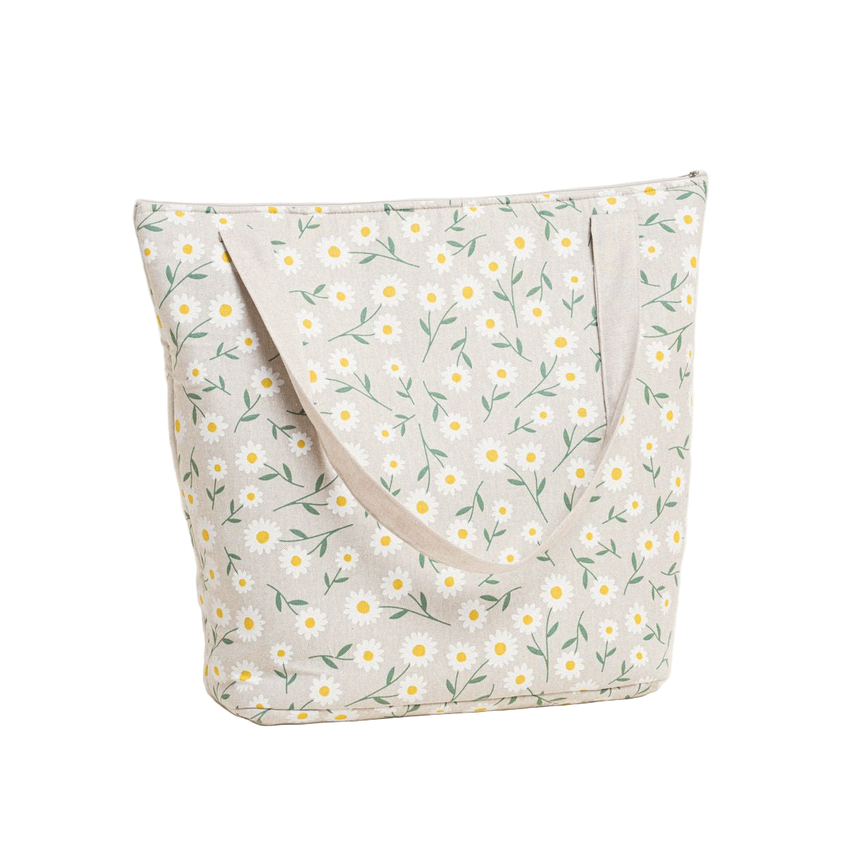 Τσάντα με Φερμουάρ 53x43εκ Μαργαρίτες