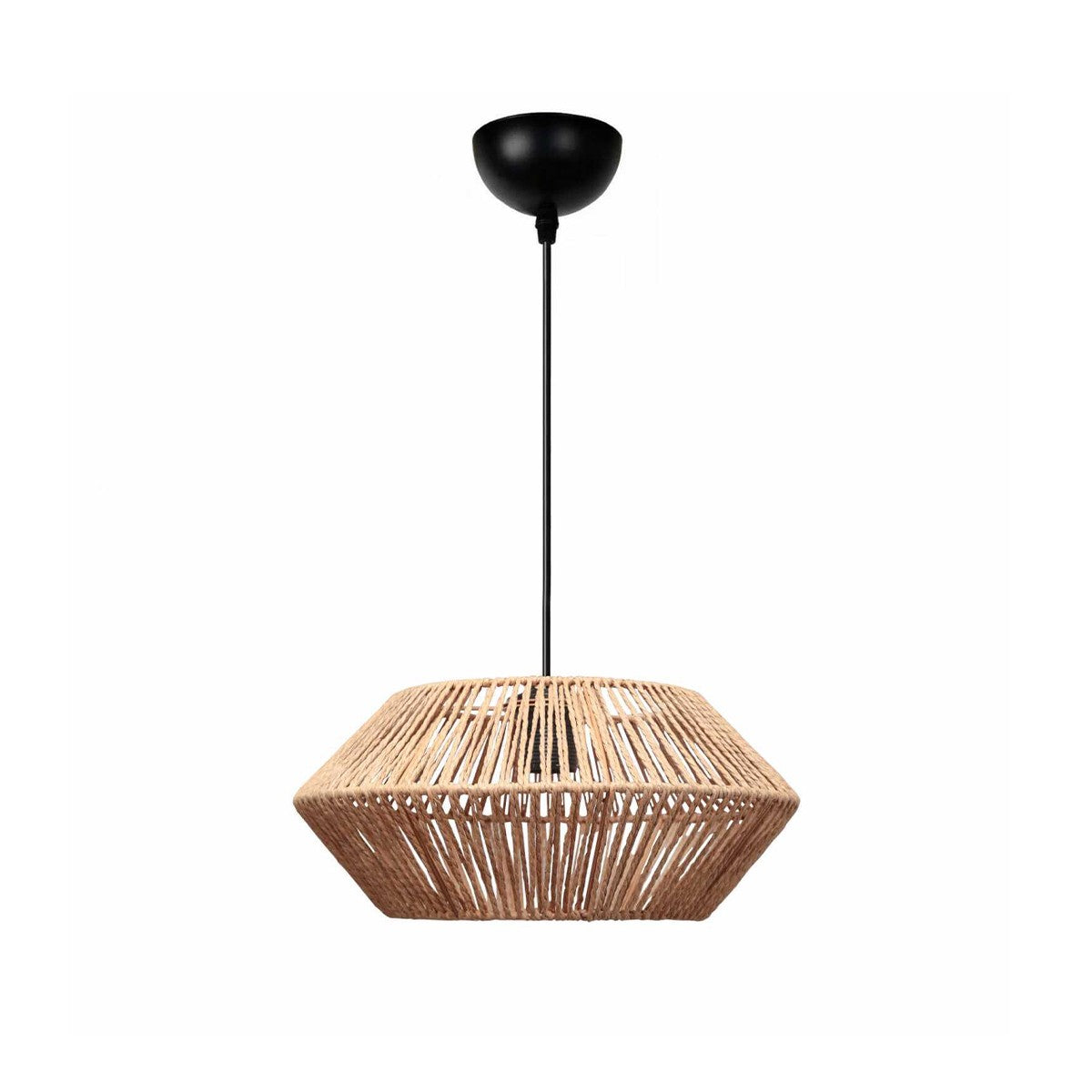 CASTRO 204-0164 Boho Κρεμαστό Φωτιστικό Οροφής με Ντουί 1 x E27 AC 220-240V IP20 - Μπεζ - Μ32 x Π32 x Υ13