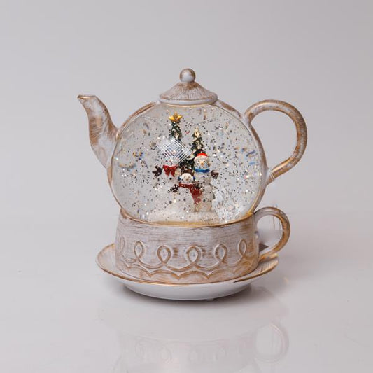 ΦΩΤΙΖΟΜΕΝΗ ΛΕΥΚΗ ΤΣΑΓΙΕΡΑ ΜΕ ΝΕΡΟ ΣΤΟ ΕΣΩΤΕΡΙΚΟ ΜΠΑΤΑΡΙΑΣ 3xAA TIMER 1 ΘΕΡΜΟ ΛΕΥΚΟ LED IP20 19x15x19