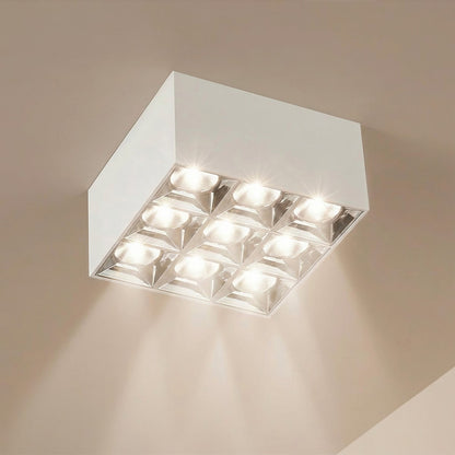 LUMINAR KLV-101-0342 LED Downlight Spotlight 30W 4200lm 36° AC 220-240V IP20 Natural White 4500K - Osram SMD Chip & TÜV SÜD Driver - Matte White - L12 x W12 x H6.6