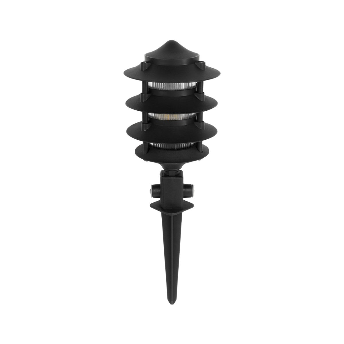 LANTERNA 203-0242 Μοντέρνο Καρφωτό Φωτιστικό Φαναράκι Μονόφωτο 1 x E27 IP44 Μαύρο & Διάφανο Πλαστικό - Μ16 x Π16 x Υ50