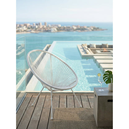 Πολυθρόνα Acapulco Λευκό 73x73x85