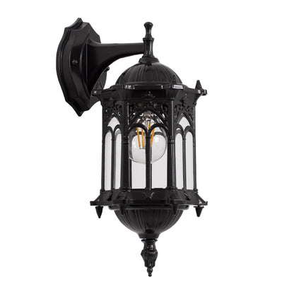 DARCY 00657 Vintage Φωτιστικό Τοίχου - Απλίκα με Ντουί 1 x E27 AC 220-240V IP20 - Μαύρο - Μ15.5 x Π15.5 x Υ34.5