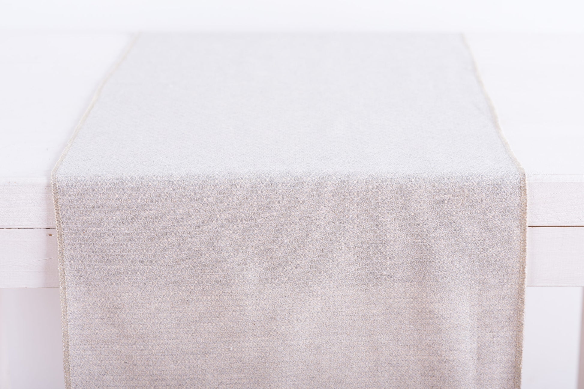 Ράννερ Κέντημα Ρόμβο Γκρι 32x250εκ