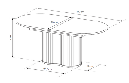 Voli Extendable Table 220x90x76