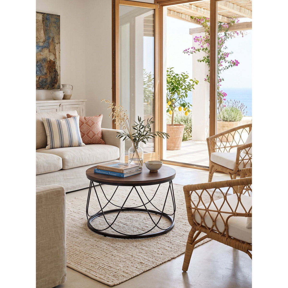 Τραπεζάκι Σαλονιού Amira 60x60x40