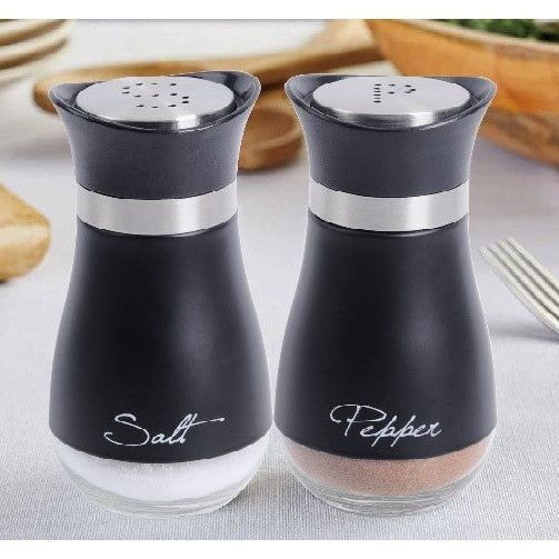 Σετ Αλατοπίπερο με Μεταλλική Βάση 2 Τμχ 130ml