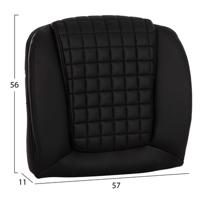 REPLACEMENT OFFICE CHAIR SEAT BLACK PU 57x11x56