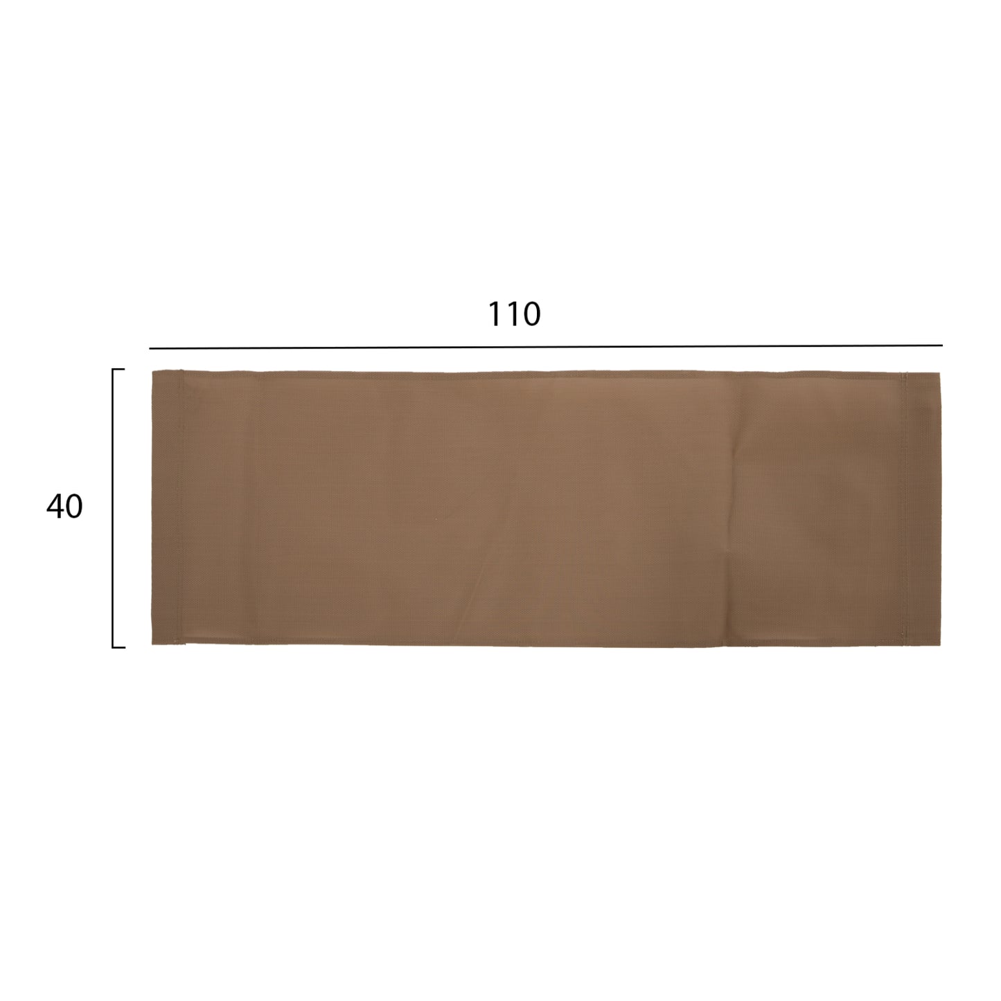 REPLACEMENT TEXTILENE FABRIC 550gr/m2 MOCHA FOR LIMNOS SUNBED 110x40cm
