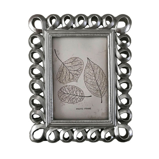 Κορνίζα Polyresin Ασημί 10×15εκ