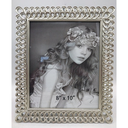 Κορνίζα Polyresin Ασημί 20×25εκ