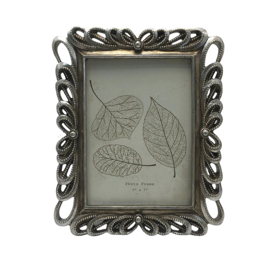 Κορνίζα Polyresin Ασημί 13×18εκ