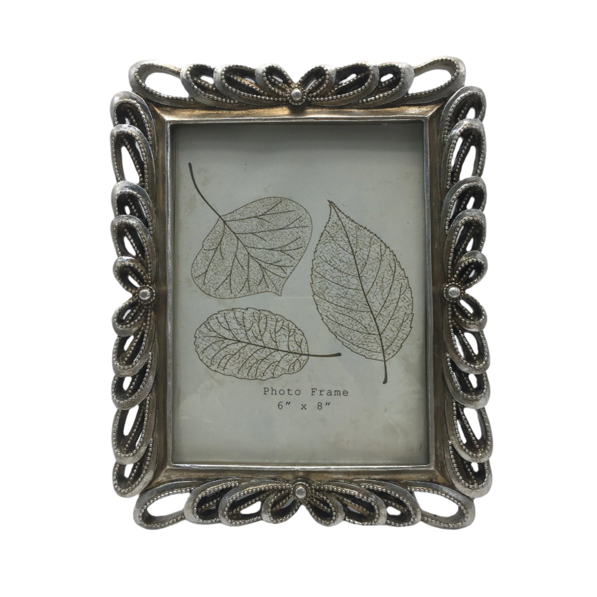 Κορνίζα Polyresin Ασημί 15×20εκ