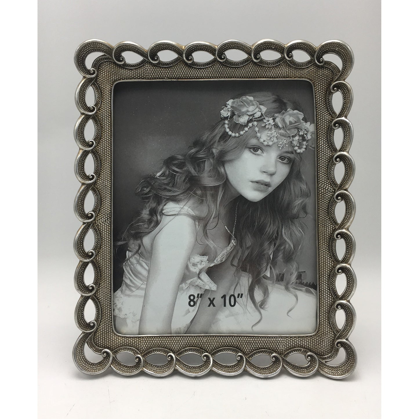 Κορνίζα Polyresin Ασημί 20×25εκ