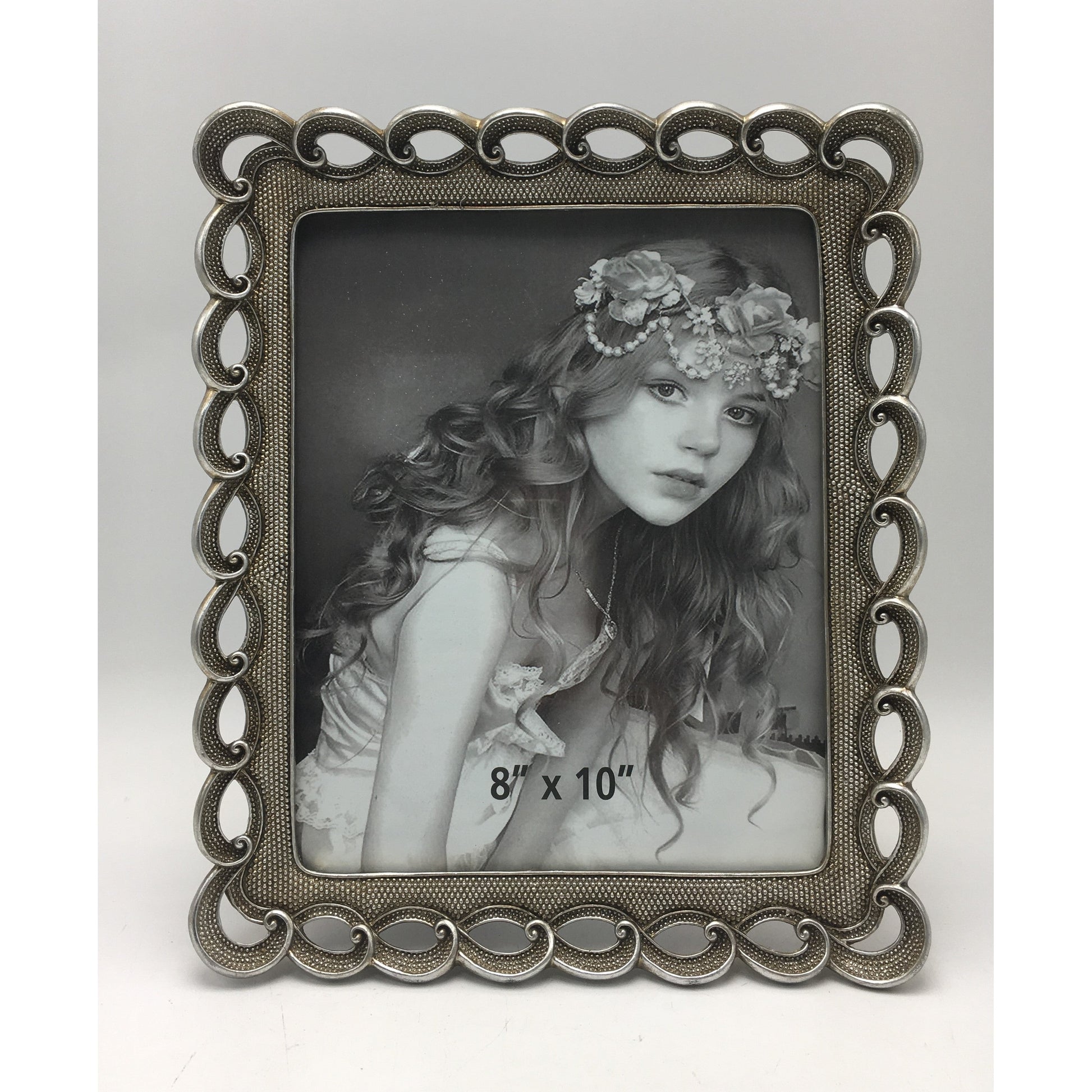 Κορνίζα Polyresin Ασημί 20×25εκ