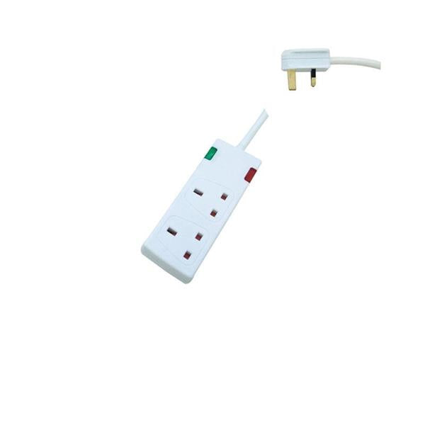 ΠΟΛΥΠΡΙΖΟ 2 ΘΕΣΕΩΝ UK ΜΕ ΚΑΛΩΔΙΟ 3m 3X125mm ΜΕ ΠΡΟΣΤΑΣΙΑ ΥΠΕΡΤΑΣΗΣ & ΠΡΟΣΤΑΣΙΑ ΕΠΑΦΩΝ