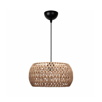 DARIO 204-0168 Boho Κρεμαστό Φωτιστικό Οροφής με Ντουί 1 x E27 AC 220-240V IP20 - Καφέ - Μ30 x Π30 x Υ15